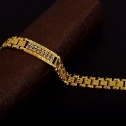 MEMOIR Men Brass Gold-Plated Link Bracelet-picture-37