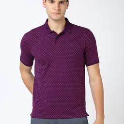 Peter England Men Printed Polo Collar Pockets T-shirt-picture-16