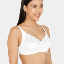 Zivame Snow White Lace Non Wired Non Padded Bra image 3