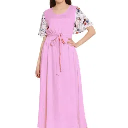PATRORNA Baby Pink Nighty-image-28