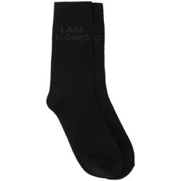 Iconic Black Cotton Solid Socks-picture-24