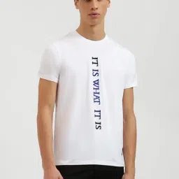 United Colors Of Benetton White Regular Fit Printed T-Shirt-image-36