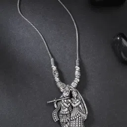 NVR Valentine Special Silver-Plated Oxidised Jewellery Combo Set for Women's with Chocolate image 4