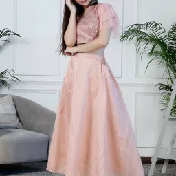NEUDIS Peach Maxi Skirt image 4