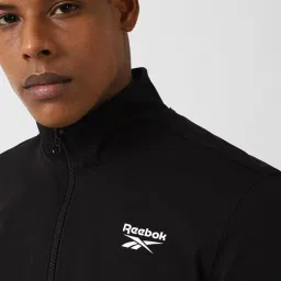 Reebok Black Regular Fit Sports Jacket image 4