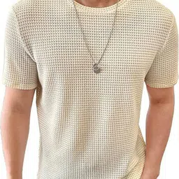 Colorchakra Men Checked V-Neck Pockets T-shirt-picture-14