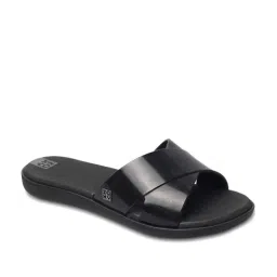 Zaxy Women's Soul Fem Black Cross Strap Sandals-picture-13