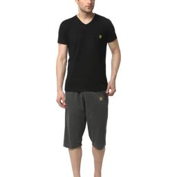Vimal Jonney Grey & Black T-Shirt & Capris-picture-25