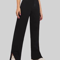 Kotty Black Straight Fit High Rise Jeans-picture-2