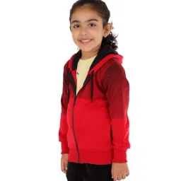 Ahhaaaa Kids Red Solid Hoodie-picture-47