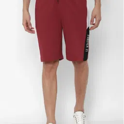 Forever 21 Maroon  Regular Fit Self Pattern Shorts-image-8