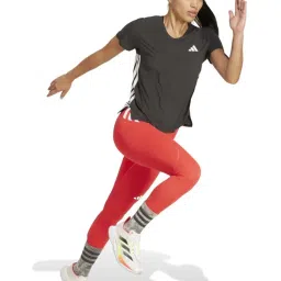 Adidas Red Fitted Tights image 4