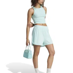 Adidas Originals Turquoise Cotton Slim Fit Tank Top image 4