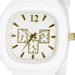 SWADESI STUFF Unisex Pack Of 2 Dial & Straps Analogue Watch COMBO 131 WHITE GREY 18 image 2