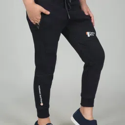 Cantabil Boy's Navy Blue Solid Casual Trackpants image 4