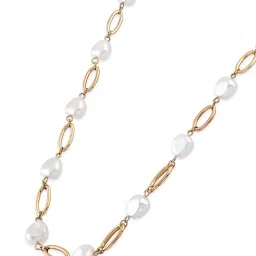 Zaveri Pearls Gold Tone Classy Contemporary Pearls Necklace & Stud Earring Set-ZPFK17694 image 4