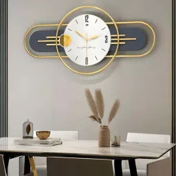 The Art House Grey & Gold Metal Clock-picture-24