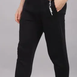 DOMIN8 Black Regular fit Solid Joggers image 3