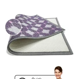 Bianca Purple & Grey Nylon Abstract Door Mat (Medium) image 4