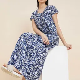 Sweet Dreams Navy Printed Nighty image 4