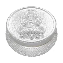 Sri Jagdamba Pearls 800 Silver Ganesh Kumkum Box - 45 gm-picture-11