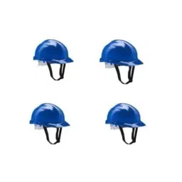 Rahul Professionals Polyethylene Shell Hiking Nape Type Hard Hat Blue Safety Helmet with Adjustable Chin Strap Closer Free Size (Pack of 4)-picture-43