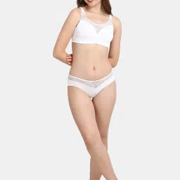 Soie Light Brown & White Full Coverage Non-Wired T-Shirt Bra - Pack of 2 image 4