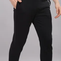 DOMIN8 Black Regular fit Solid Joggers image 4