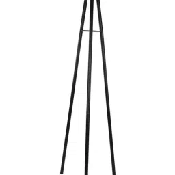 Homesake Beige & Black Metal Tripod Floor Lamp - Set of 1 image 3
