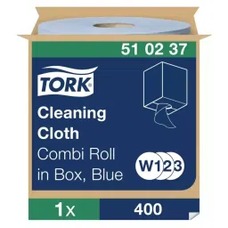 Tork Dry Multi-Purpose Wipes Blue 400 Wipes 380x315mm for Multipurpose Cleaning, 510237-picture-24