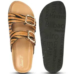 Saint G Tan Leo Pony Leather Flat Sandals image 4