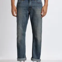 Lee Blue Cotton Regular Fit Jeans-image-96