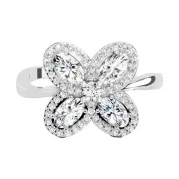 Sparkles Lab Grown Diamond 14k (585) White Gold Ring for Women-picture-26