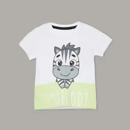 Juniors by Lifestyle White Cotton Printed Tee-picture-21