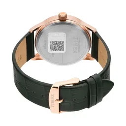 Timex Men Brass Skeleton Dial & Leather Textured Straps Analogue Watch TWEG25509 image 4