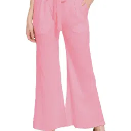 PATRORNA Pink Mid Rise Relaxed Fit Trousers-picture-34