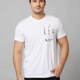 celio celio* White Regular Fit Graphic Print Cotton Crew T-Shirt-picture-16