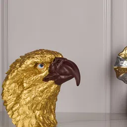 The Gharnish Gold-Toned Eagle Head Curio Showpiece image 4