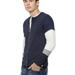 Campus Sutra Navy Full Sleeves Jacket image 3