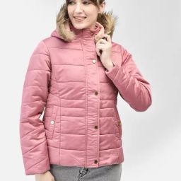 Crimsoune Club Pink Regular Fit Hooded Jacket-picture-48