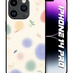 QRIOH Floral Printed iPhone 14 Pro Back Case Mobile Accessories image 5