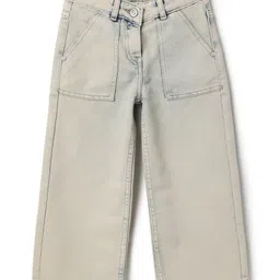 Tales & Stories Denim Woven Washed Jeans - Beige-picture-10