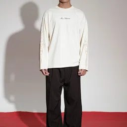 Main Character India Unisex Cream Cotton Tshirts image 4