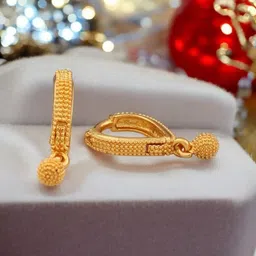 SHREE KRISHNA SHOPPING Gold-Plated Brass Earrings image 1