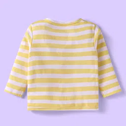 Babyhug Disney Interlock Knit Full Sleeves Jhablas with Lion King Graphics Pack of 3 - Coral Yellow & Light Blue image 5