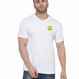 BEYOU FASHION V-Neck Applique Slim Fit T-shirt-picture-37