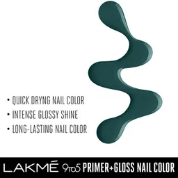 lakmé 9 to 5 Primer + Gloss Nail Color EmeraldPower image 2