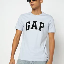 GAP Blue Cotton Slim Fit Printed T-Shirt-picture-30