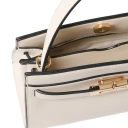 Forever New Ivory Serin Medium Satchel image 4