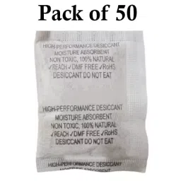 Ecofresh 20 g Dry Clay Desiccant Pouch for Electronics, Leather Goods, Pharmaceuticals & More (Pack of 50) image 2